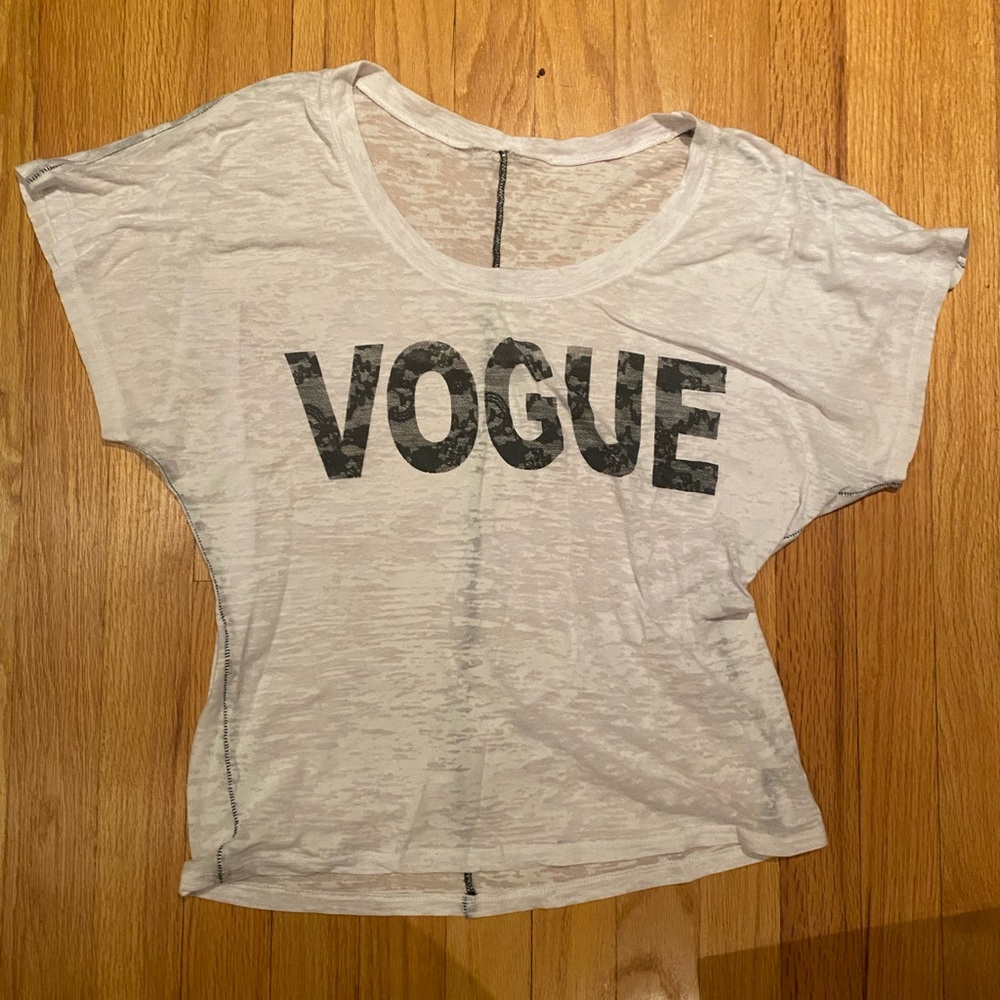 Vogue white heathered T-shirt